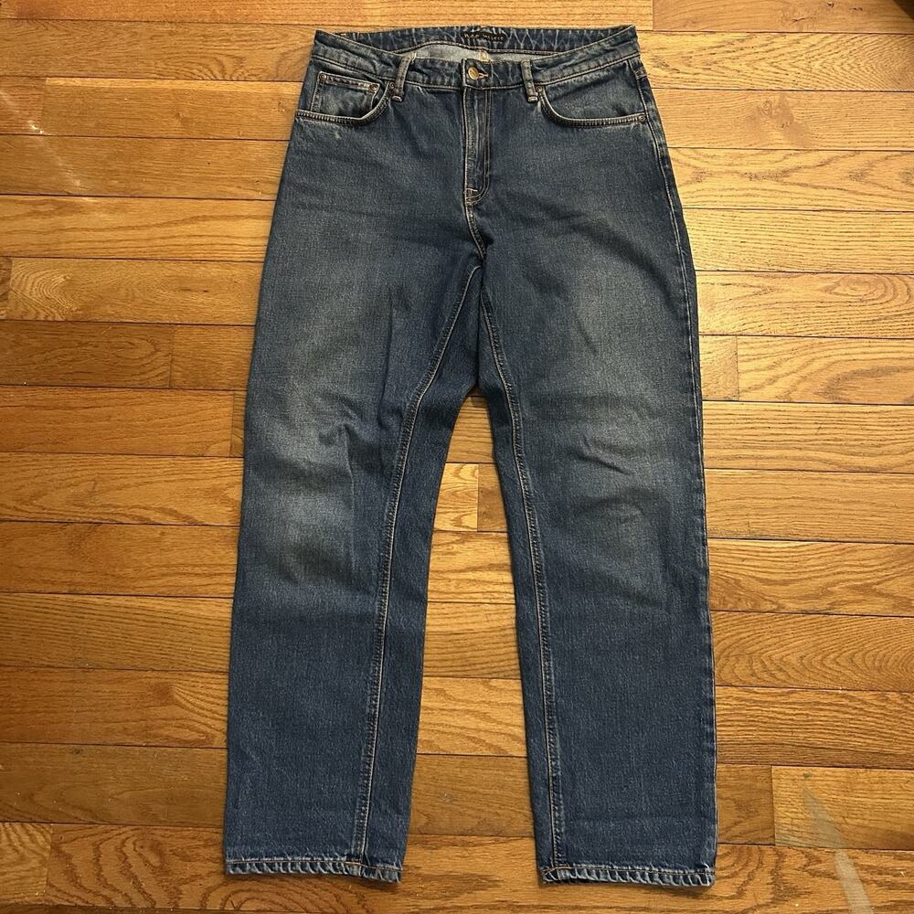 Nudie Jeans Straight Sally Indigo Autumn Blue Stretch Jeans 32x30